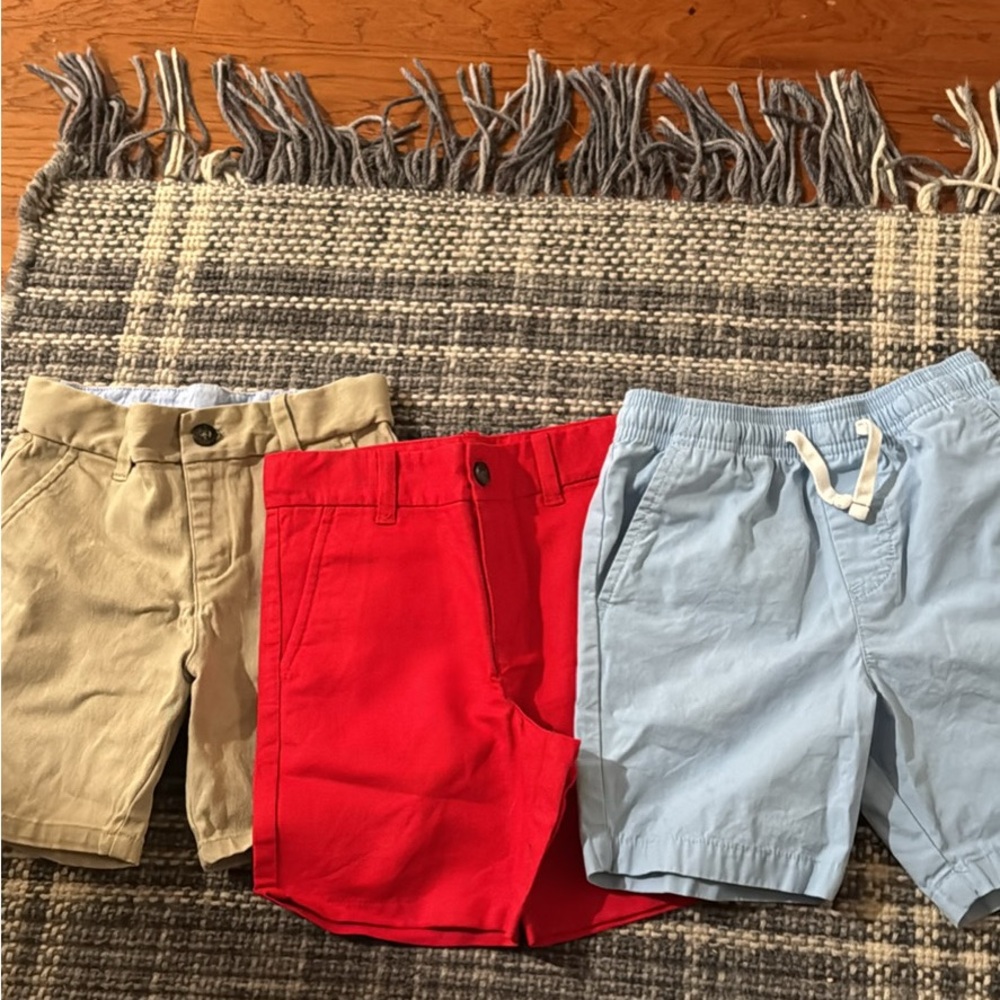 Janie and Jack (& Vineyard Vines) Red, Blue, and Tan Kids' Shorts Set